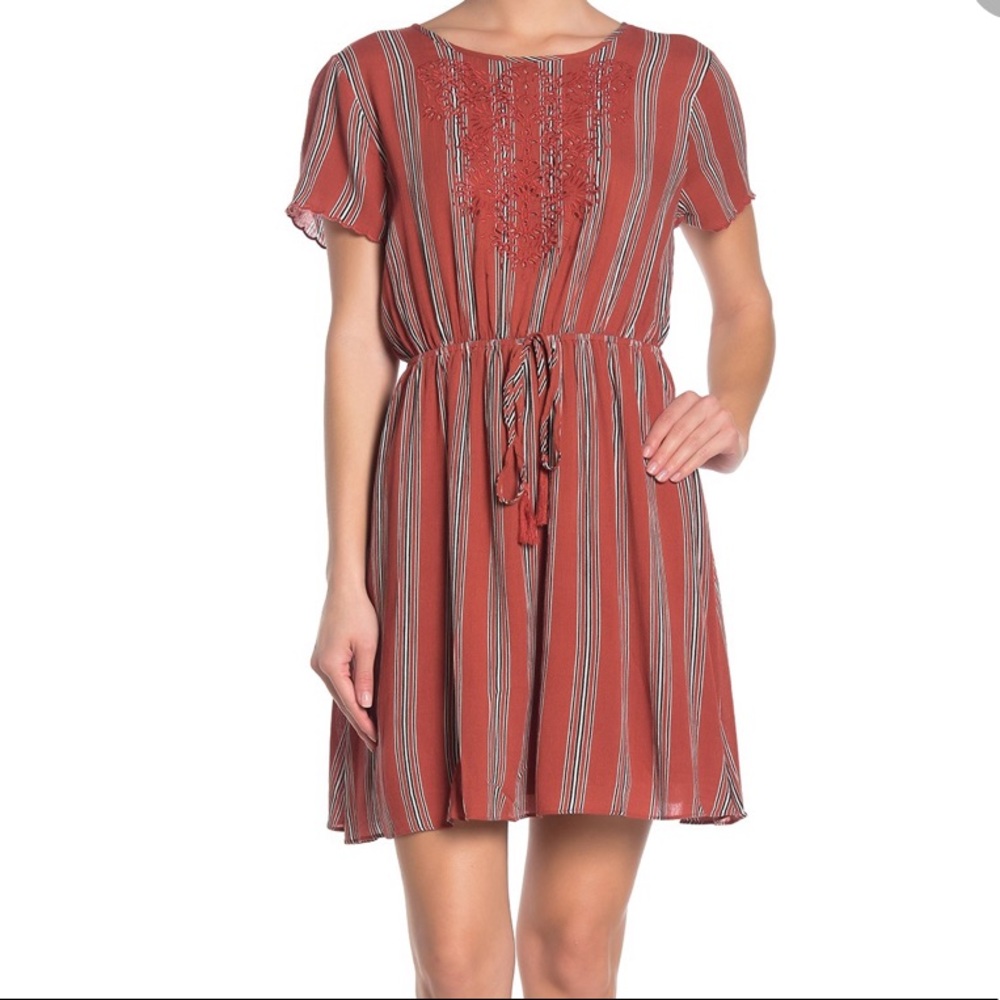 &. Layered Short Sleeve Dress